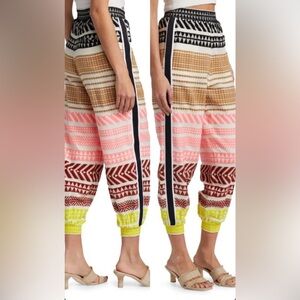 Alice + Olivia Boho Courtney Embroidered Joggers size S